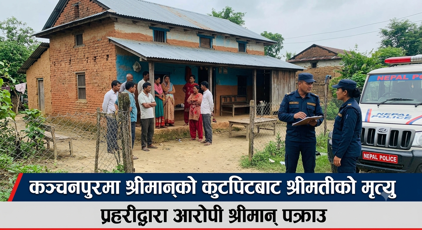 कञ्चनपुरमा श्रीमान्‌को कुटपिटबाट श्रीमतीको मृत्यु