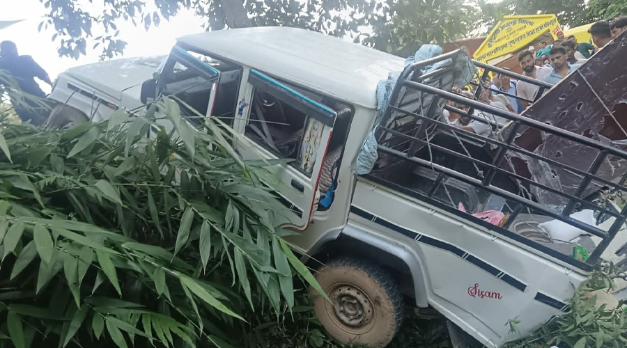 स्याङ्जामा जिप दुर्घटना हुँदा दुई जनाको मृत्यु, १० घाइते
