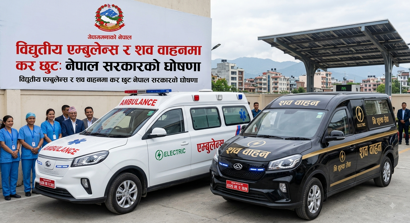 एम्बुलेन्स र शव वाहनमा कर छुट दिने सरकारको घोषणा