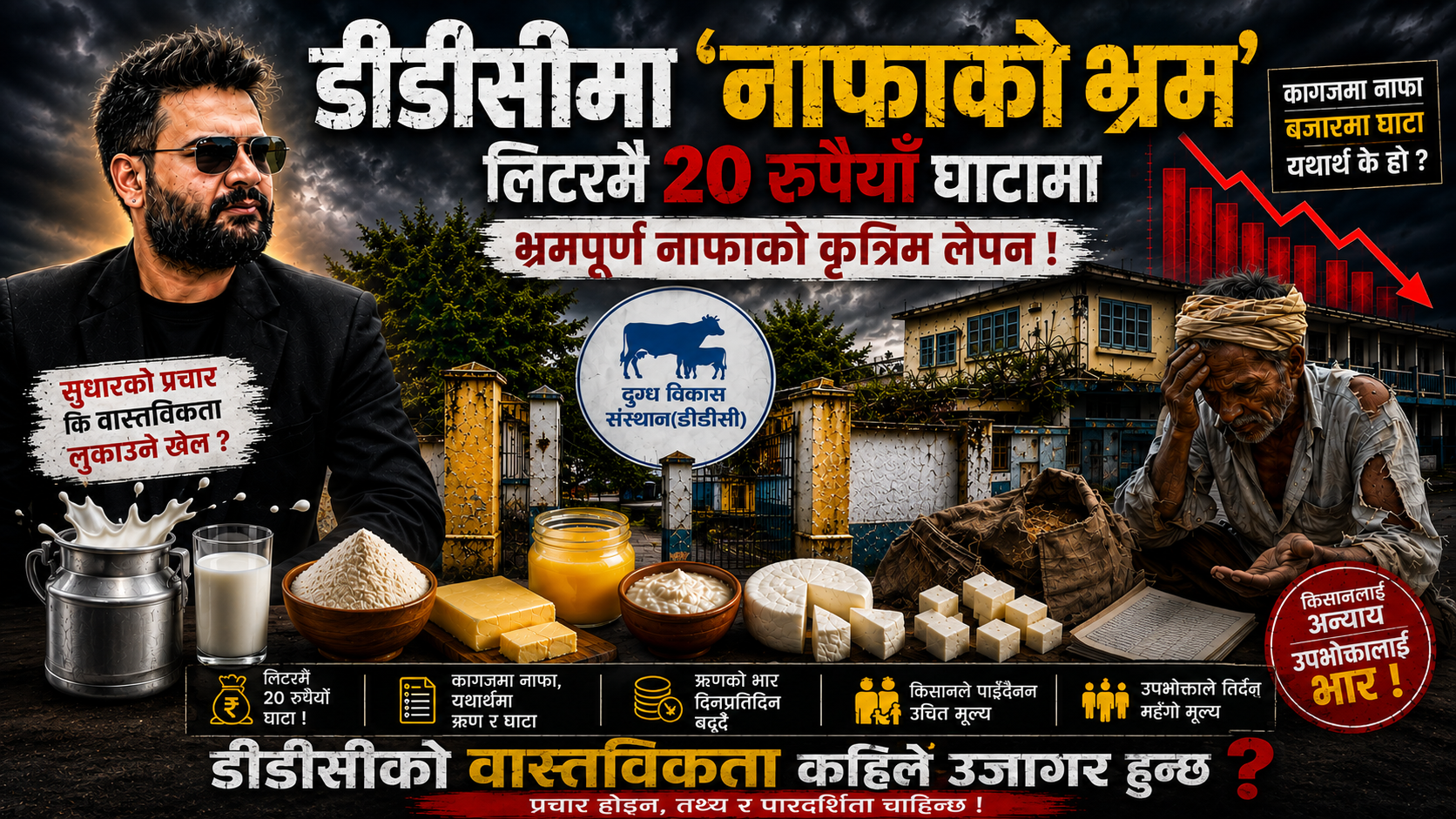 डीडीसीको ‘नाफा’ कति साँचो ? लिटरमै २० रुपैयाँ घाटा, कागजमा भने नाफाको चमक!