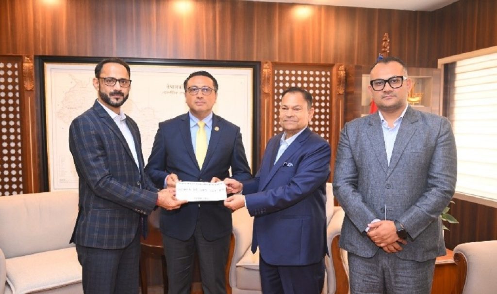 शारडा ग्रुपद्वारा विपद् उद्धार कोषमा १ करोड १ लाख सहयोग