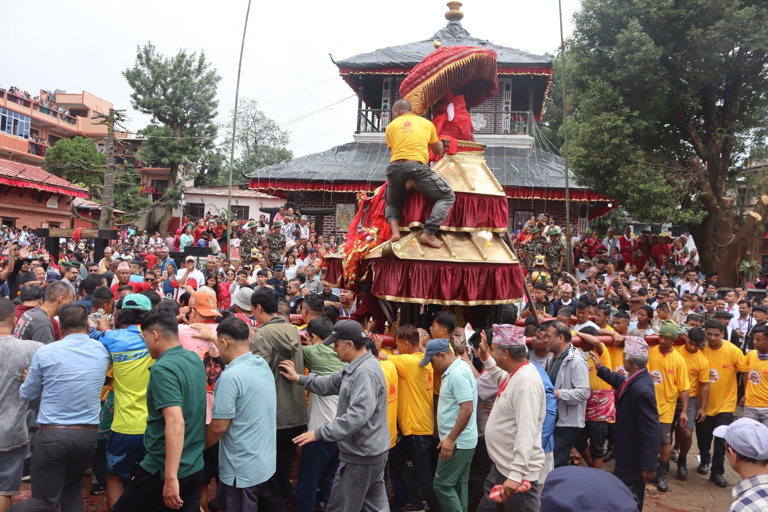 अंग्रेजलाई युद्धमा जितेको सम्झनामा पाल्पामा विजय उत्सव स्वरुप भगवती रथजात्रा