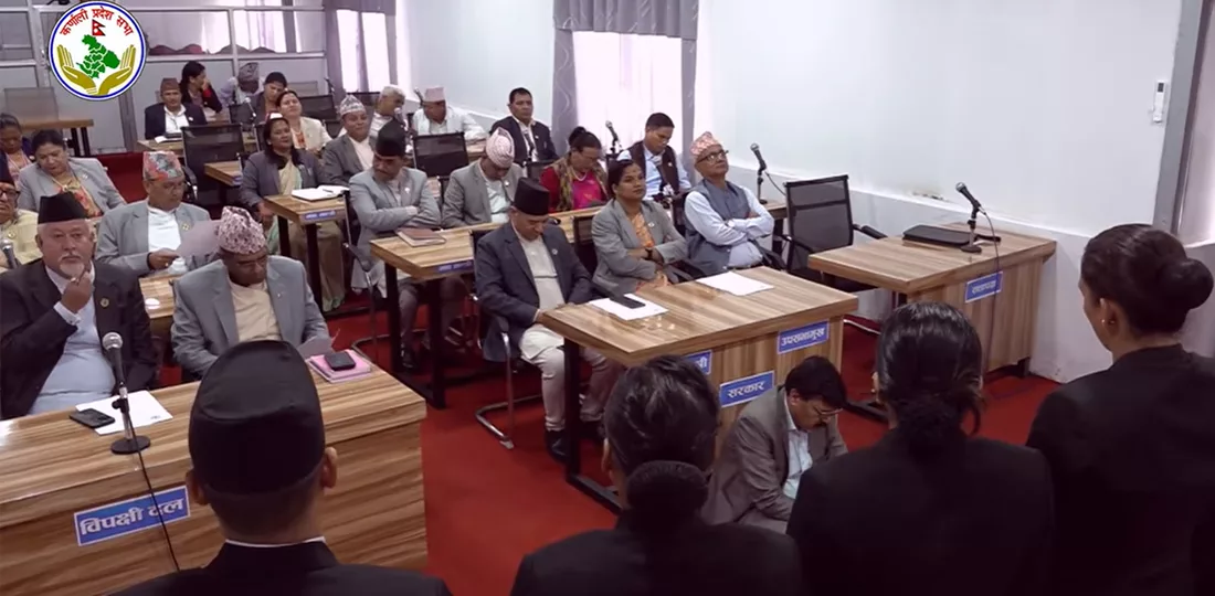 गैरसरकारी विधेयक टेबुल नभएपछि सदन अवरुद्ध
