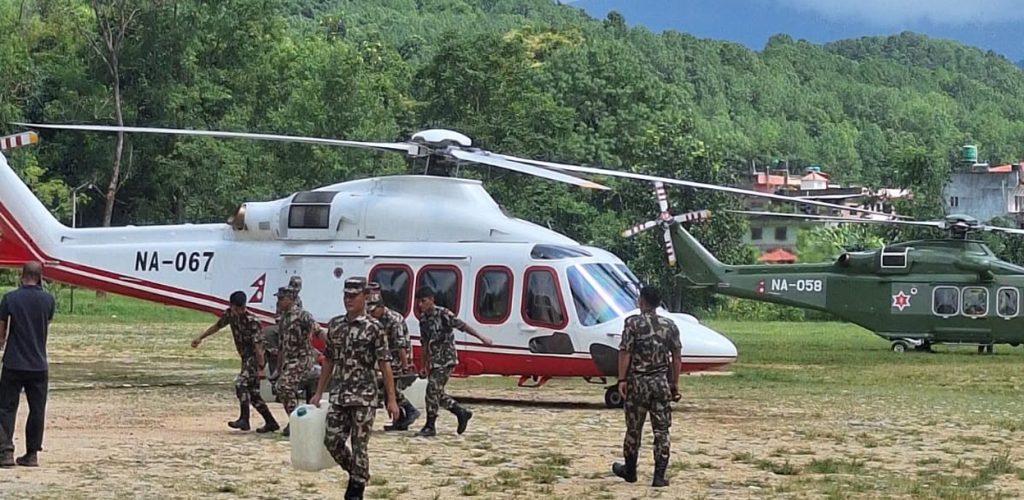 बाढी प्रभावित क्षेत्रबाट आज ३० जनाको हवाई उद्धार